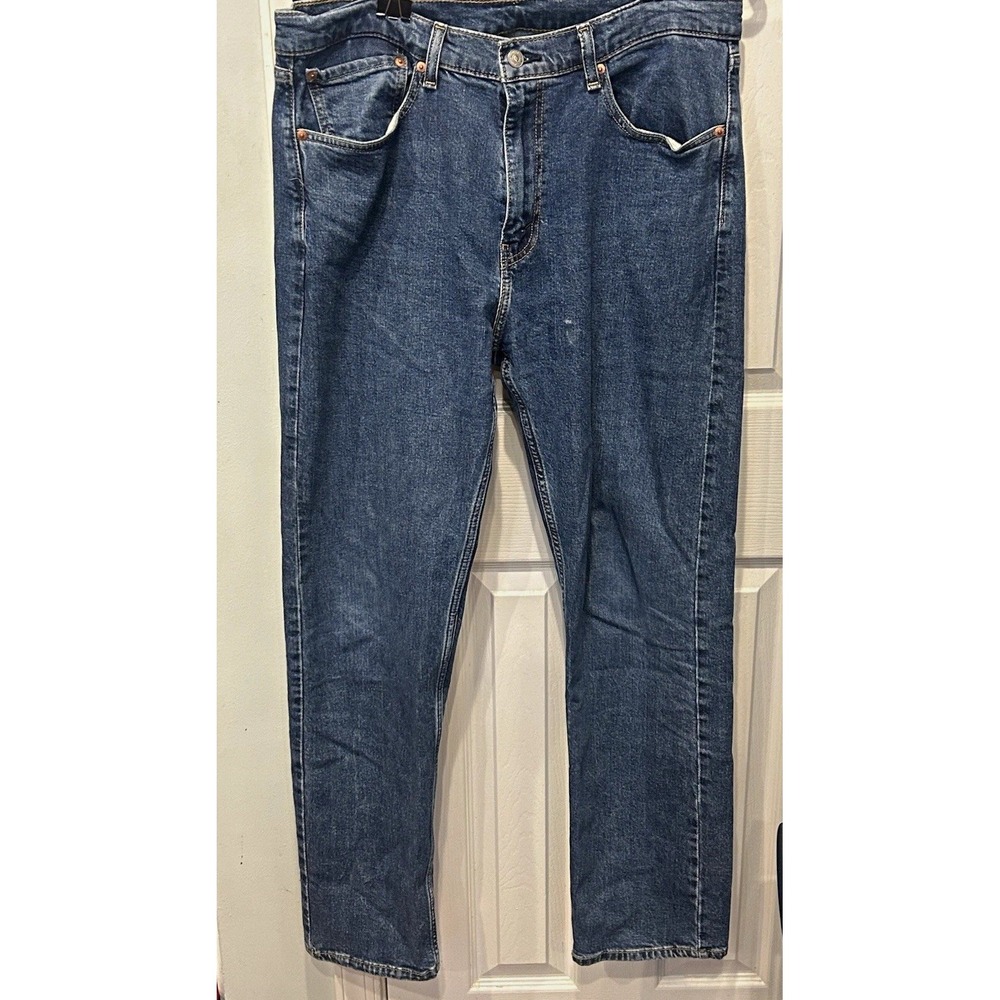 Levi's 505 Men's Blue Denim Straight Jeans Regular Fit Medium Wash 36x32  2022